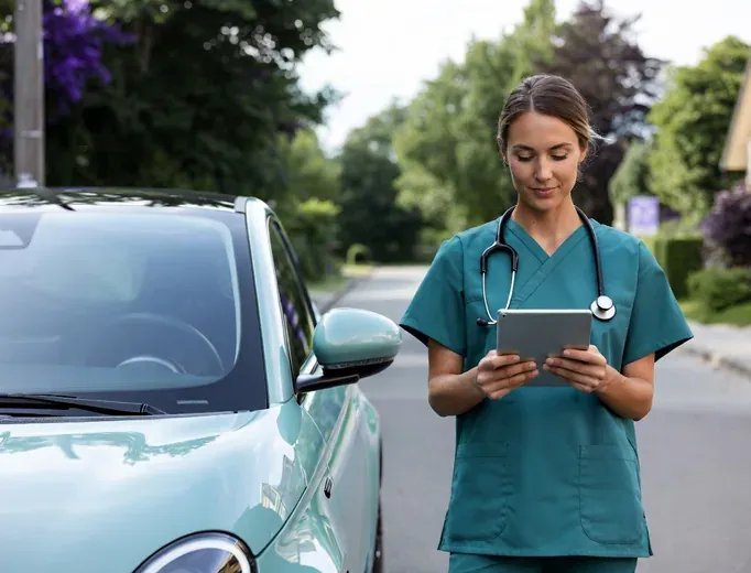 Infirmière indépendante en déplacement