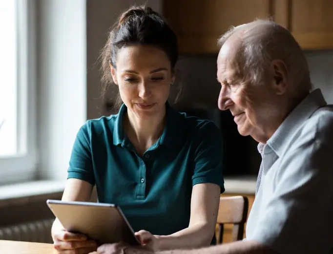 Collaboratrice d’aide et de soins à domicile auprès d’un patient